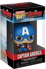ÁO THUN ( TEE )  + FUNKO POCKET POP!  : Marvel- Captain America- L(KD) (Vinyl Figure, Size Large)