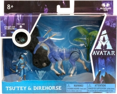 McFarlane - AVATAR - World of Pandora Med Dlx Set - A1 Tsu'tey & Direhorse (Large Item, Action Figure)