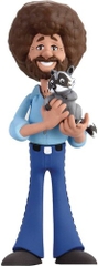 NECA - Bob Ross Toony Classic Bob Ross w/Racoon 6IN Af (Large Item, Figure, Collectible)
