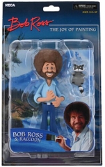 NECA - Bob Ross Toony Classic Bob Ross w/Racoon 6IN Af (Large Item, Figure, Collectible)