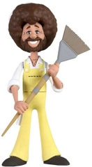 NECA - Bob Ross Toony Classic Bob Ross W/Overalls 6 Action Figure (Large Item, Action Figure, Collectible)