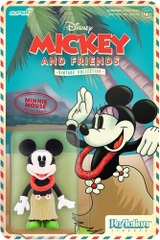 Super7 - Disney Reaction Figures Wave 2 - Vintage Collection - Hawaiian Holiday - Minnie Mouse (Collectible, Figure, Action Figure)