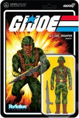 Super7 - G.I. Joe Reaction Wave 4 - Trooper Clean Shaven (Brown) (Collectible, Figure, Action Figure)