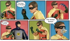 NECA - Batman 66 - Burt Ward Robin 1/4 Scale Action Figure (Large Item, Action Figure, Collectible)