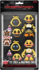 FUNKO FIVE NIGHTS AT FREDDY'S SNAP: Nightmare Chica & Toy Chica 2PK (Large Item, Vinyl Figure)