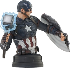 Diamond Select - Marvel - Avengers Endgame Captain America Bust (Large Item, Statue, Collectible)