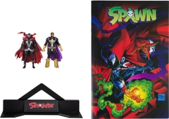 McFarlane Toys - Page Punchers - Spawn 3" Figure With Comic 2Pk - Wave 1 - Spawn And Anti-Spawn (Spawn #1) (Large Item, Action Figure)