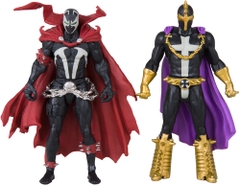 McFarlane Toys - Page Punchers - Spawn 3" Figure With Comic 2Pk - Wave 1 - Spawn And Anti-Spawn (Spawn #1) (Large Item, Action Figure)