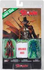 McFarlane Toys - Page Punchers - Spawn 3" Figure With Comic 2Pk - Wave 1 - Gunslinger And Auger (Spawn #309B) (Large Item, Action Figure)