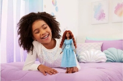 Mattel - Disney The Little Mermaid Ariel on Land Doll, in Blue Dress (Large Item, Doll)