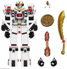 Super7 - Mighty Morphin Power Rangers ULTIMATES! Wave 4 - White TigerZord Warrior Mode (Large Item, Collectible, Figure, Action Figure)