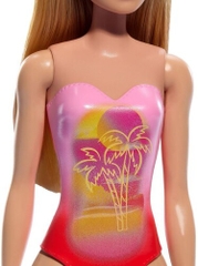 Mattel - Barbie Beach Doll with Pink Swimsuit (Large Item, Doll)