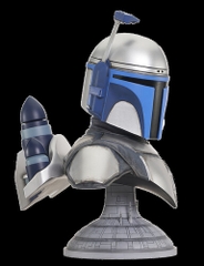 Diamond Select Toys Llc - Sw Legends 3D Attack Of The Clones Jango Fett 1/2 Scale Bust (Large Item, Statue, Collectible)