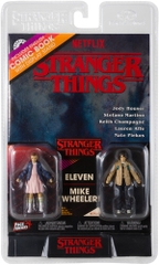 McFarlane - Stranger Things - Page Punchers 2pk Eleven and Mike Wheeler 3in Action Figures with Comic (Large Item, Action Figure)