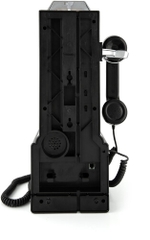 GPO Retro 130BLK Diner Telephone Push Button Desk or Wall Mountable (Black) (Large Item)