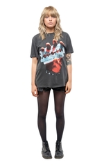 JUDAS PRIEST BRITISH STEEL AMPLIFIED VINTAGE CHARCOAL SMALL T SHI