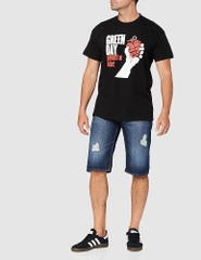 GREENDAY - AMERICAN IDIOT AMPLIFIED LARGE VINTAGE BLACK T SHIRT