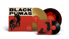 đĩa than Black Pumas ‎– Black Pumas  (One Year Anniversary Delux Gold+Black/Red Vinyl Combo + 7" vinyl)