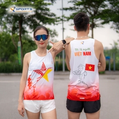 Áo chạy bộ nam nữ Việt Nam trong tim MS373