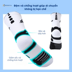 TẤT CỔ TRUNG THỂ THAO DOLIMA DÀNH CHO CHẠY BỘ, BÓNG RỔ THOÁNG KHÍ MS322