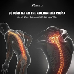 Đai Chống Gù Lưng Cao Cấp X-Sports – Thoáng Khí, Hỗ Trợ Định Hình Cột Sống
