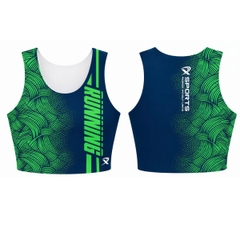 Áo chạy bộ croptop ba lỗ dành cho nữ Running Xsports MS413