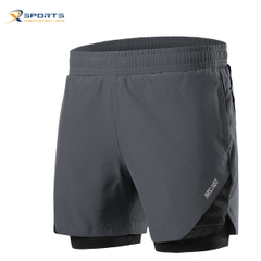 QUẦN CHẠY BỘ ARSUXEO 2 LỚP (BOXER) THOÁNG KHÍ CÓ DẢI DẮT ÁO - MS04