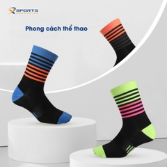 TẤT CỔ TRUNG SẮC MÀU THỂ THAO THOÁNG KHÍ, NHANH KHÔ - MS318