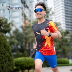 COMBO XFASTER 5:  ÁO ĐEN + QUẦN XANH (TẶNG ĐAI CHẠY BỘ) NEW