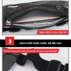 TÚI ĐEO HÔNG CHẠY BỘ CÓ ĐỰNG NƯỚC GOODFIT - MS234