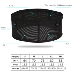 BELT CHẠY BỘ THỂ THAO ĐA NĂNG, SỨC CHỨA LỚN ĐÀN HỒI MS108