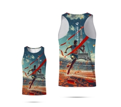ÁO CHẠY BỘ NAM NỮ HỌA TIẾT OLYMPIC MS355