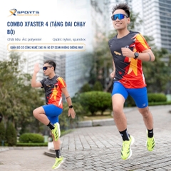 COMBO XFASTER 4:  ÁO ĐEN + QUẦN XANH (TẶNG ĐAI CHẠY BỘ)