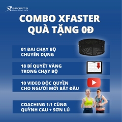 COMBO XFASTER 3:  ÁO XANH + QUẦN ĐEN (TẶNG ĐAI CHẠY BỘ)