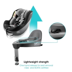 [Ghế trẻ em] Thương hiệu APRAMO METRO HUB ( Anh Quốc ) – Xoay 360°, khoá ISOFIX