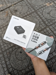 [Instock] CỦ SẠC ROMOSS 100W - 140W NHIỀU CỔNG, CHÂN GẬP GỌN (Kho đối tác)