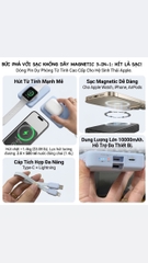[Instock] PIN DỰ PHÒNG ROMOSS MAGSAFE 10.000MAH 30W, SẠC ĐƯỢC IPOD, SMARTWATCH (Kho đối tác)