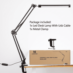 [Instock] ĐÈN KẸP BÀN THÂN GẬP 3 GÓC ĐIỀU CHỈNH ĐA HƯỚNG, SỬ DỤNG ĐA NĂNG (Kho đối tác)