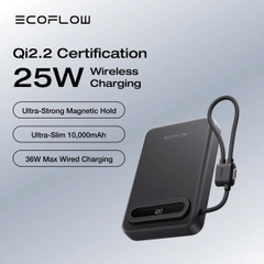 [Sẵn hàng] PIN DỰ PHÒNG MAGSAFE ECOFLOW RAPID MAG QI2.2 25W 10.000MAH, MÀN HÌNH MÀU (Kho đối tác)