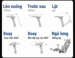 [Order] Ghế công thái học Saigu A-MAX