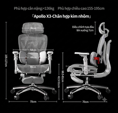 [Order] Ghế công thái học Saigu X3