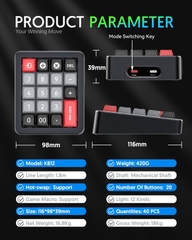 Bàn phím cơ Numpad K812
