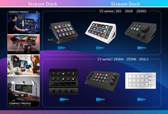 Stream dock Mirabox N3 Có núm điều khiển
