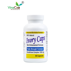 Viên Uống Trắng Da Ivory Caps Triple Strength Formula Glutathione 1500mg