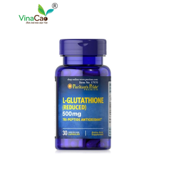 Viên uống trắng da L-Glutathione Puritan's Pride 500mg