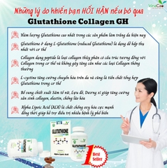 Viên uống trắng da Glutathione Collagen GH Vinacao