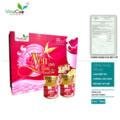 Yến chưng Lady Vinacao - Yến sào tươi chưng sẵn bổ sung Collagen