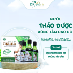 NƯỚC TẮM BÀ ĐẺ DAO'SPA MAMA - HÔP 3 CHAI