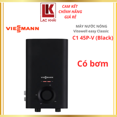 Máy nước nóng trực tiếp có bơm 4500W Viessmann Vitowell easy Classic C1 45P-V Black