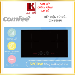 Bếp từ đôi âm thông minh COMFEE CIH-52DIU